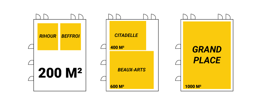 dimension de la salle de séminaire du btwin village